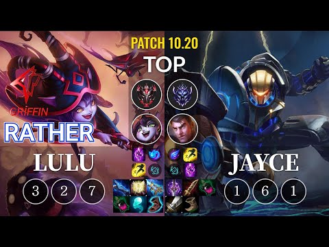GRF Rather Lulu vs Jayce Top - KR Patch 10.20