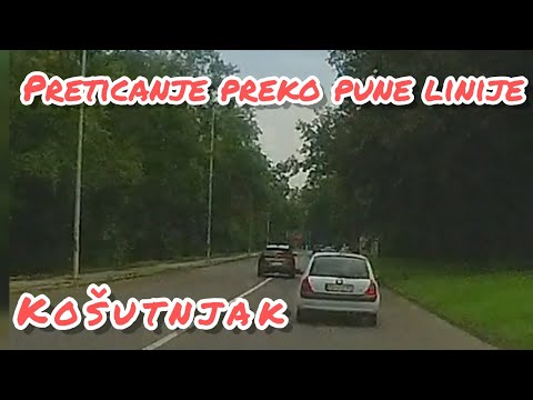 Preticanje preko pune linije - Košutnjak - Beograd, Čukarica, ul. Kneza Višeslava