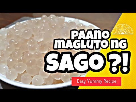 WALANG PUTI SA GITNA | PAANO MAGLUTO NG SAGO? | EASY YUMMY RECIPE