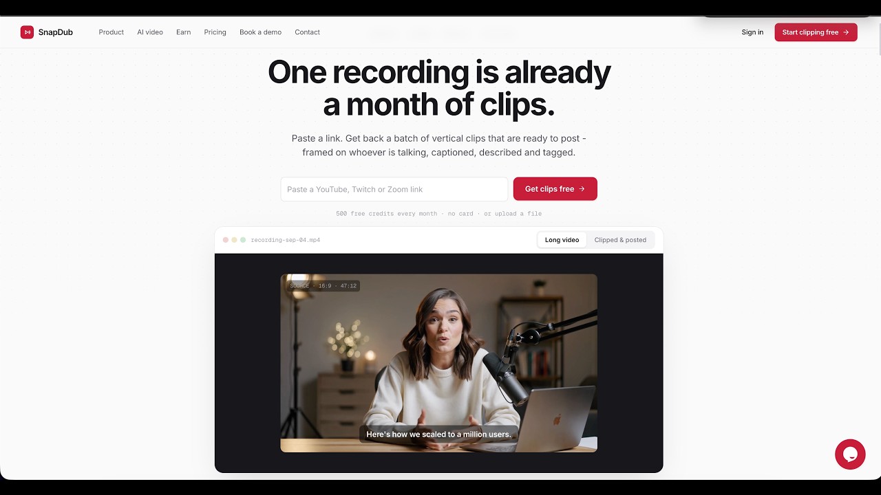 SnapDub demo video