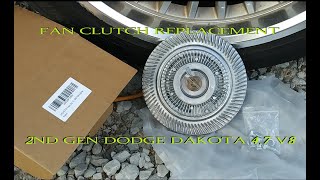 Dodge Dakota Fan Clutch Removal