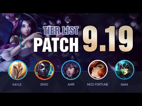 LoL Tier List Patch 9.19 by Mobalytics (Worlds Patch!) - League of Legends