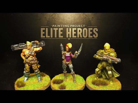 Painting Project: ELITE – Heroes | Miniature Painting with Contrast & Zenithal #lotusthalia #cmon