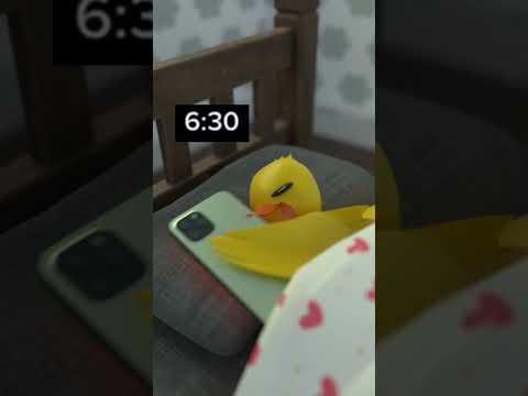 Sleeping just for 5 more minutes 😴 🥴#humor #shorts #babyduck