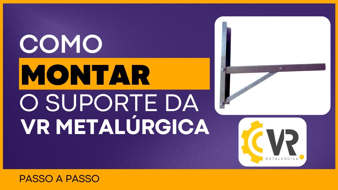 Como montar o suporte para ar condicionado da Vr Metalúrgica
