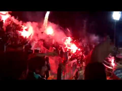 "Salida Los Panzers, Copa Libertadores 2018 [Wanderers vs Melgar]" Barra: Los Panzers • Club: Santiago Wanderers