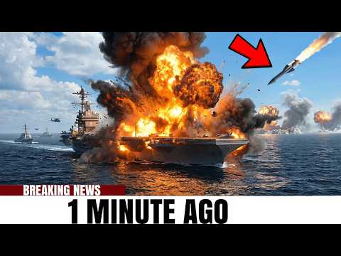 IRAN ATTACKS WITH A BALLISTIC MISSILE ON THE USS GERALD R. FORD — THE STRAIT OF HORMUZ — BIG MISTAKE