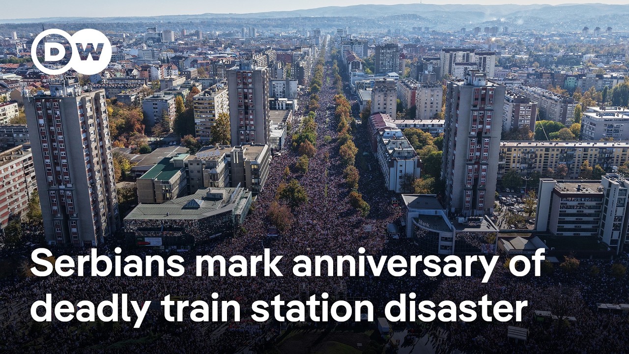 Serbians gather to commemorate Novi Sad tragedy | DW News