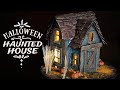 DIY Halloween Haunted House Cardboard Halloween Crafts