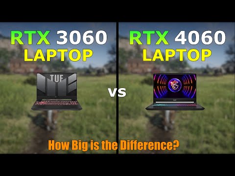 RTX 3060 vs RTX 4060 Laptop - 6 Games Tested - How Big is the Difference?