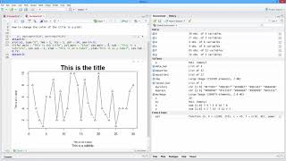 How to Change the Color of the Title in a Plot in R. [HD]