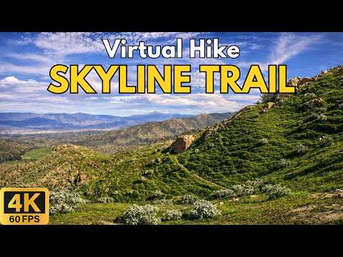 4K Virtual Treadmill Hike – Skyline Trail, Box Springs Mountain | Scenic 64-Min Mountain Hike POV