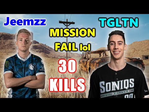 Team Liquid Jeemzz & TGLTN - 30 KILLS - MISSION FAIL lol - DUO vs SQUADS - PUBG