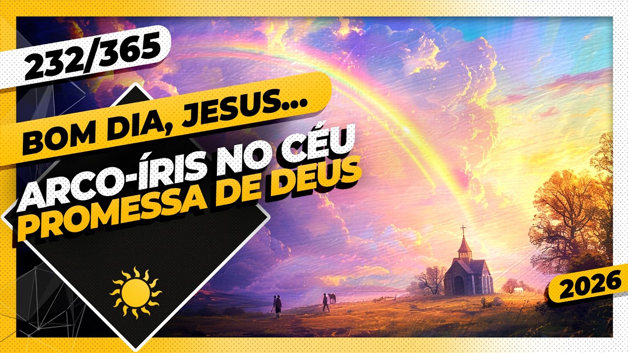 ARCO-ÍRIS NO CÉU: PROMESSA DE DEUS - Bom dia, Jesus! 232/365 (2026)