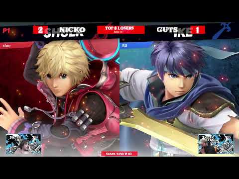 Shark Tank #113  Top 8 Losers Round 1 - Nicko (Shulk) Vs. Guts (Ike) - SSBU Tournament