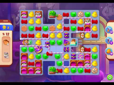 HomeScapes Level 7698 no boosters (17 moves)