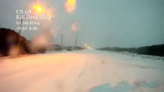 preview picture of video 'Road Conditions, Kill Devil Hills 01.29.2014 ~ 6:30 a.m.'