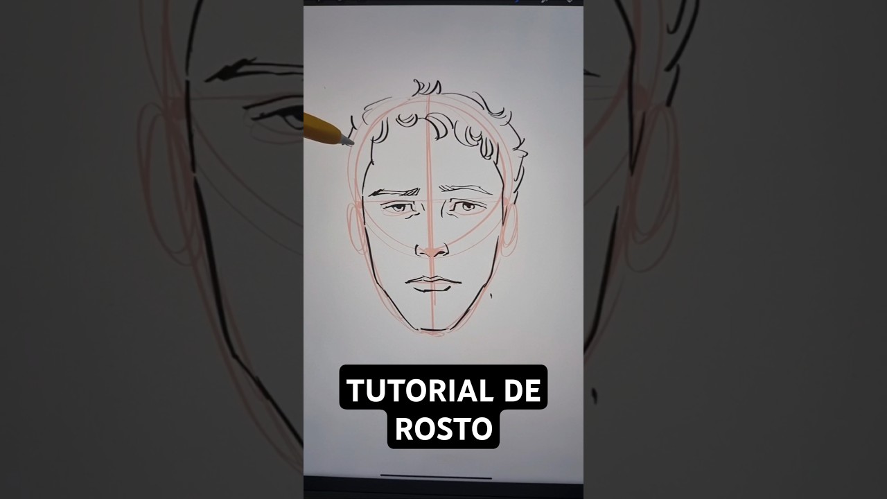Como fazer rosto 🌝 #desenho #ilustracao #tutorialdedesenho #arte
