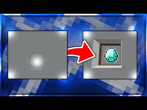 Hide chests in a wall with Redstone on Minecraft!