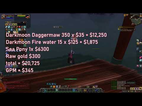 8.3 Darkmoon Fishing Guide 20k-36k per hour