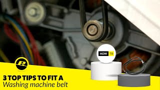 How to Fit a Difficult Washing Machine Drive Belt
