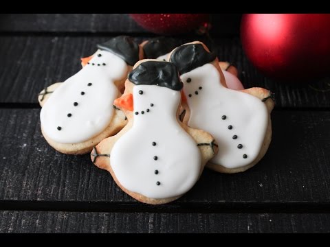 How To Make Snowmen Christmas Cookies - By One Kitchen Episode 344