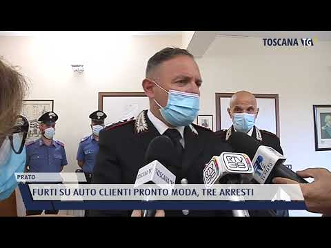 2022-05-26 PRATO - FURTI SU AUTO CLIENTI PRONTO MODA, TRE ARRESTI