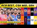 IPL SQUAD REVIEW BEST XI STRONGEST WEAKEST TEAMS 10 TEAMS UPDATED SQUAD REVIEW RCB BEST