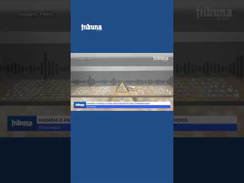 Polícia Militar prende homem e apreende dois adolescentes por tráfico de drogas em Simonésia