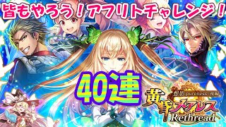 【黒猫のウィズ】黄昏メアレス Rethread 想影pureness-後編-ガチャ アフリトチャレンジ40連