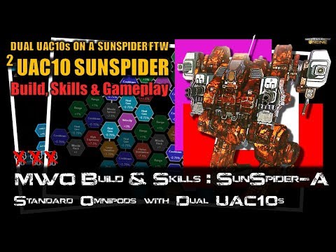 [BRxV] MWO Build & Skills : SunSpider-A - Dual uAC10 Monster