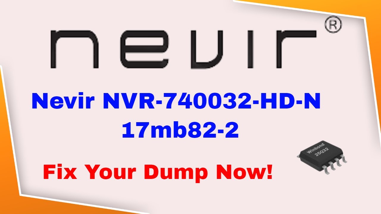 Video thumbnail: 17MB82-2 firmware repair guide for Nevir NVR-7400-32-HD-N