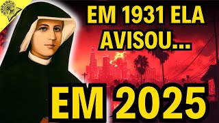 VOCÊ VAI FICAR CHOCADO! O Que Santa Maria Faustina Kowalska Alertou Já Começou