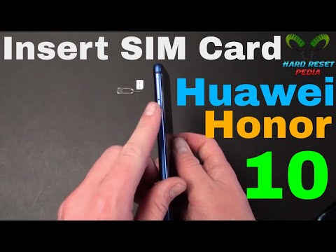 Huawei Honor 10 Insert The SIM Card