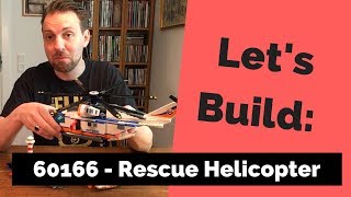 YouTube thumbnail: Let's Build: LEGO 60166 - Rescue Helicopter [Review]