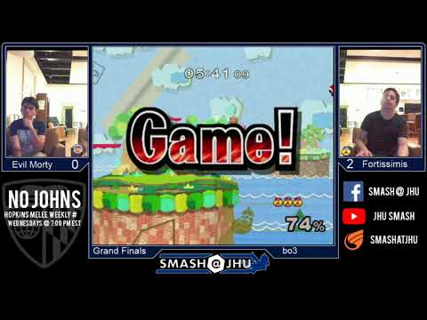 Smash@JHU Weekly #12 S19 | Evil Morty (Ice Climbers) vs. fortissimis (Sheik) - Grand Finals SSBM