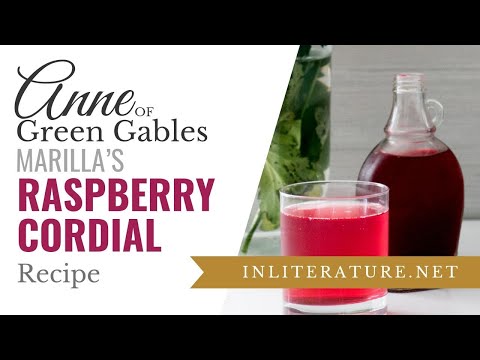 Raspberry Cordial from Anne of Green Gables | Food in Literature