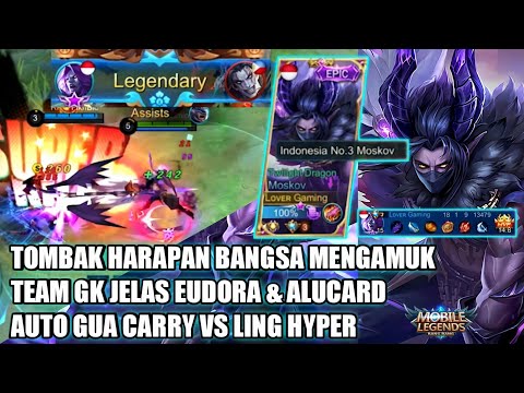 TOP GLOBAL MOSKOV NGAMUK, TOMBAK INDONESIA MAKAN KORBAN TERUS ! - MOBILE LEGENDS INDONESIA