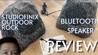 StudioFinix 8" Outdoor Rock Bluetooth Speakers Review Waterproof Wireless Sound for Backyard Parties