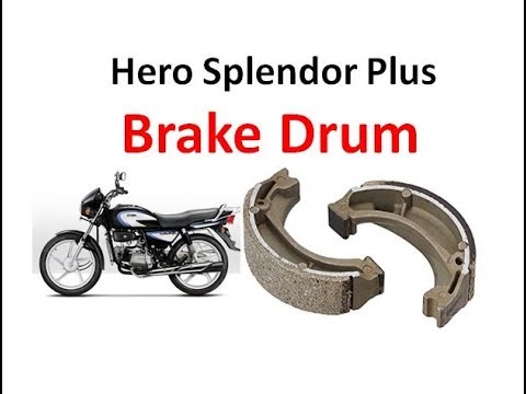 How to replace rear drum brake shoe in splendor motor cycle