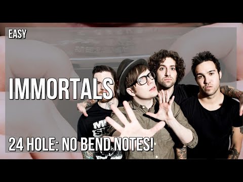 How to play Immortals by Fall Out Boy on Tremolo Harmonica 24 Holes (Tutorial)