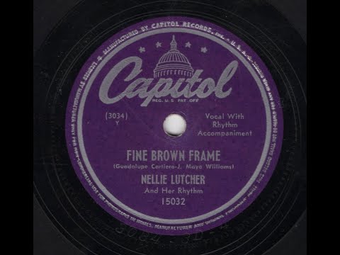 Fine brown frame (w. Nellie Lutcher) cover