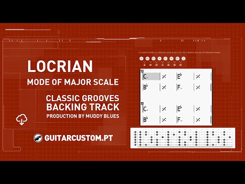Locrian Mode - The Modes of the Major Scale in C | Backing Track