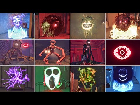 DOORS : THE FOUNDATION - All Jumpscares & All Crucifix Uses | ROBLOX