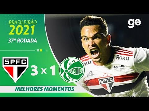 Gols e lances de São Paulo x Juventude-RS