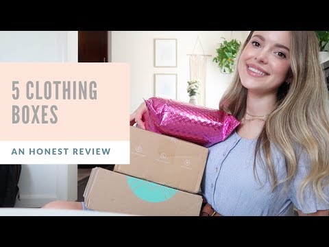 Opening & Comparing 5 Clothing Subscription Boxes!