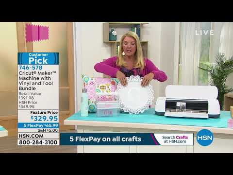 Cricut Maker Machine with Vinyl and Tool Bundle