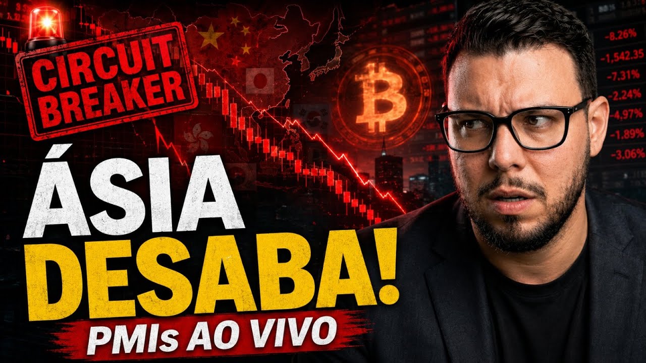 URGENTE! PMIs AO VIVO: ÁSIA DESABA E CIRCUIT BREAKER DISPARA ALERTA GLOBAL!