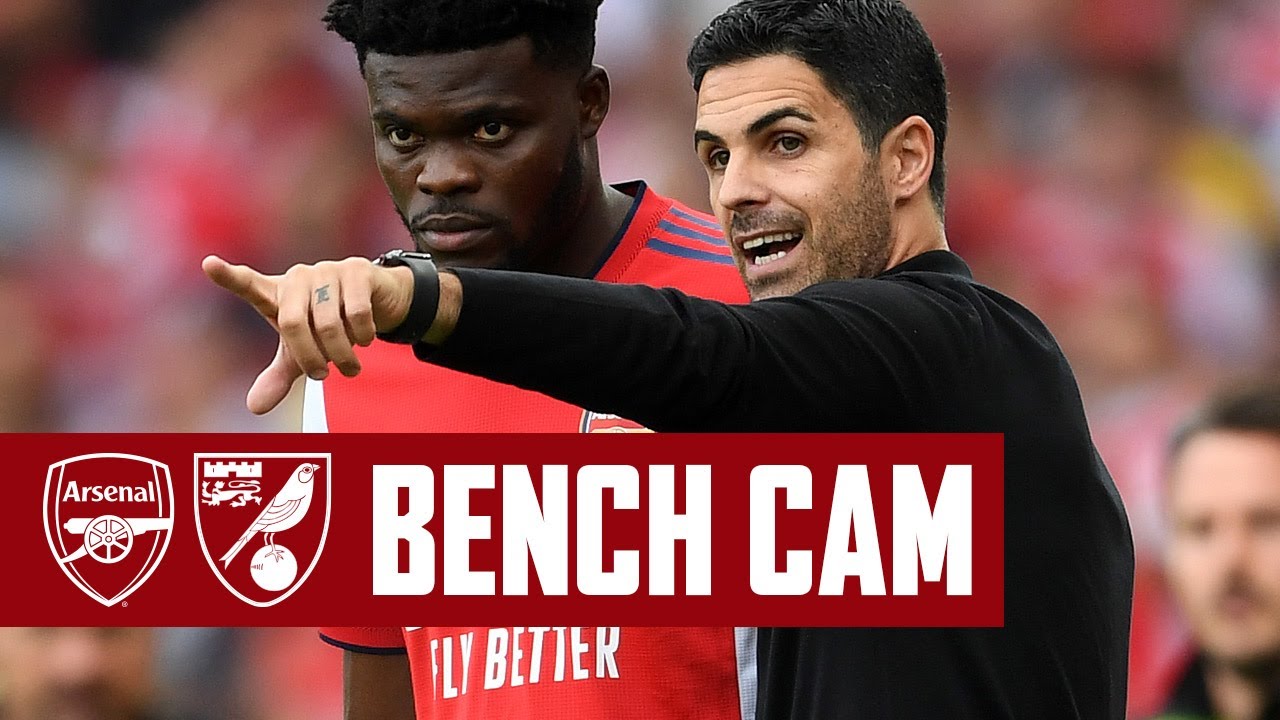 BENCH CAM - Arsenal 1-0 Norwich - Back to winning ways at Emirates Stadium