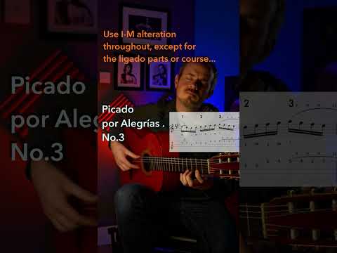 Flamenco guitar💥, Picado Remate por Alegrías No.3! - Useful Flamenco phrases. #shorts